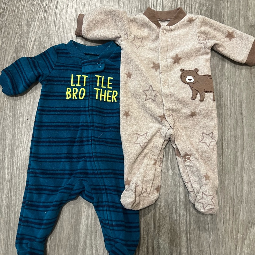 Preemie Boys Sleepers